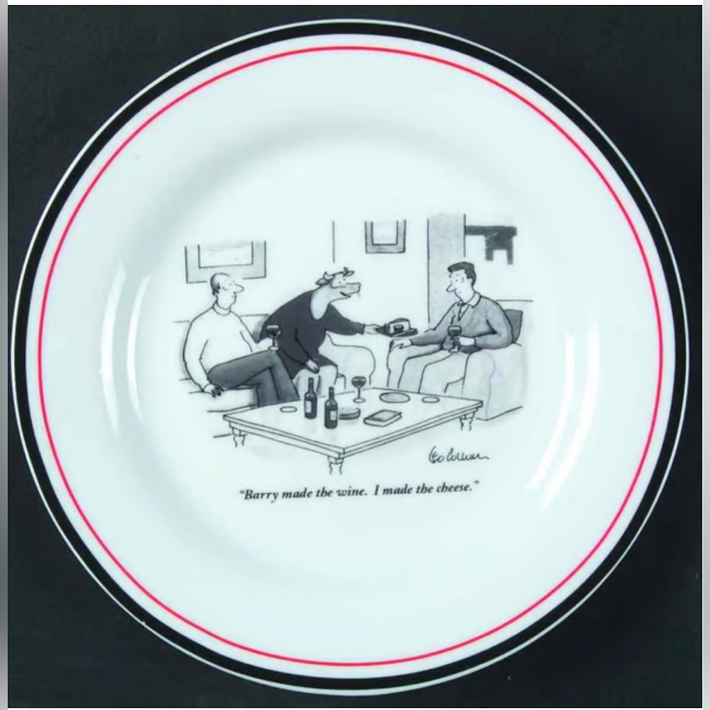 Restoration Hardware Plate New Yorker The Cartoon Bank Christopher Weyant 2003